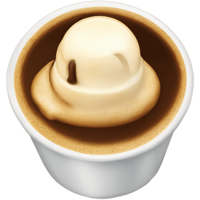 Small Espresso affogato emoji