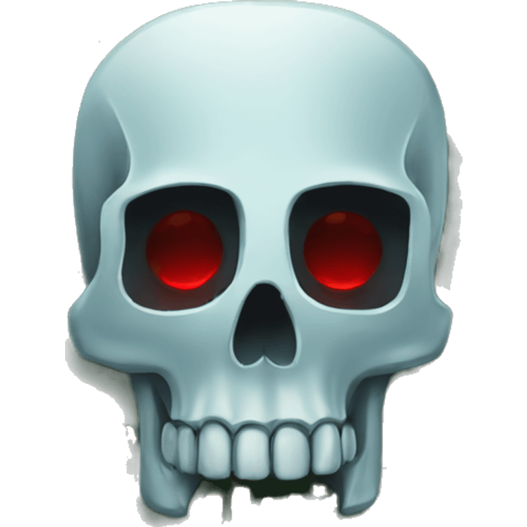 corrupted microchip with skull near the microchip emoji