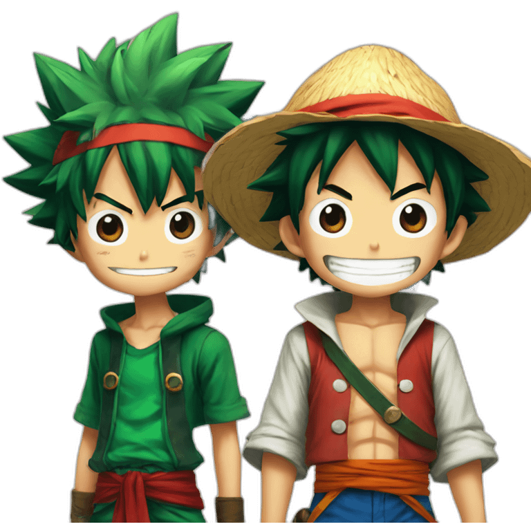 Deku et luffy emoji