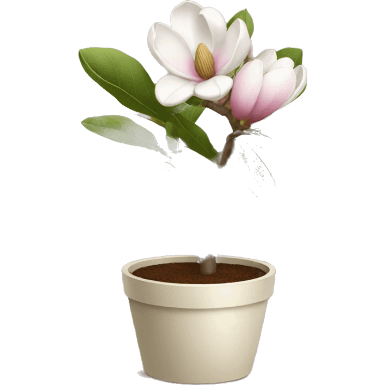 Magnolia in a pot emoji