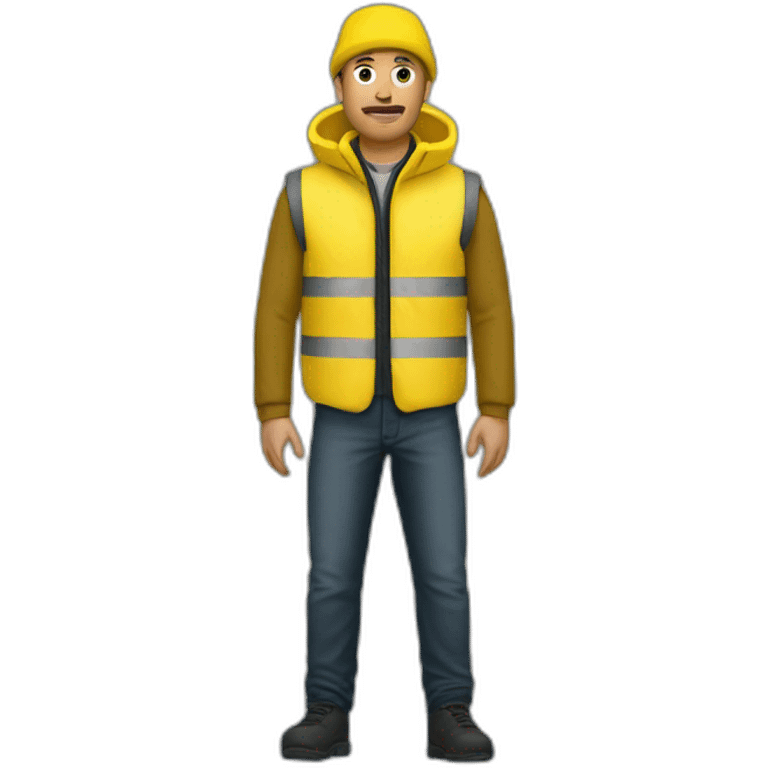 Manifestant gilet jaune emoji