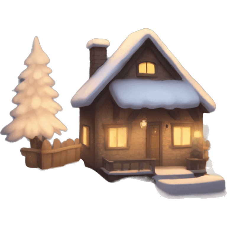 Cozy winter lights  emoji