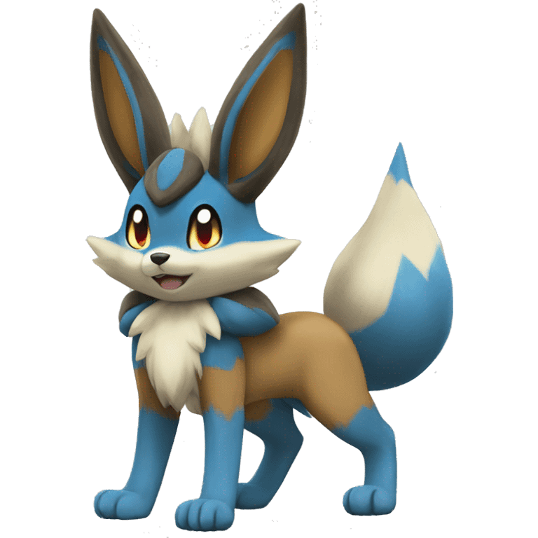 Lucario-Eevee full body emoji