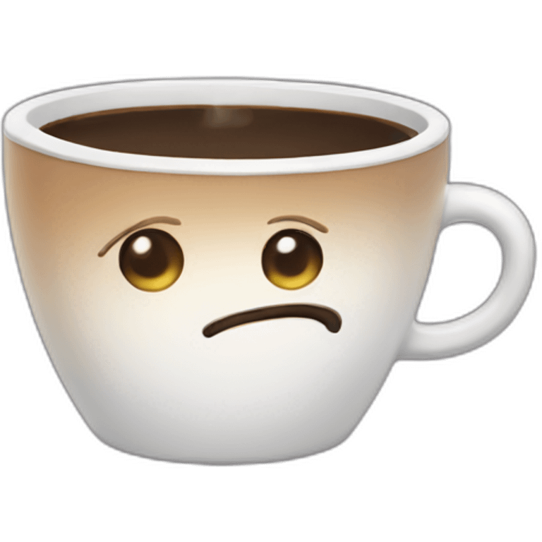 Coffee saying quit emoji