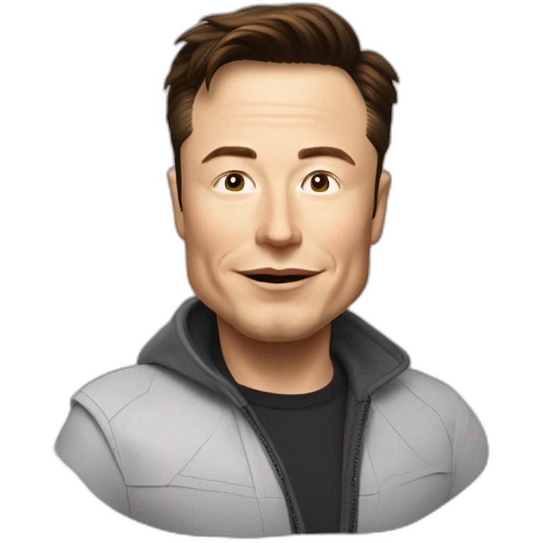 elon musk dans une fusee emoji