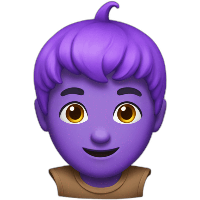 Purple cheery  emoji