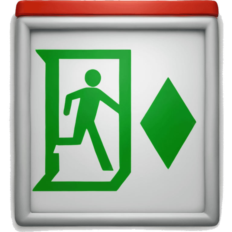 exit sign emoji