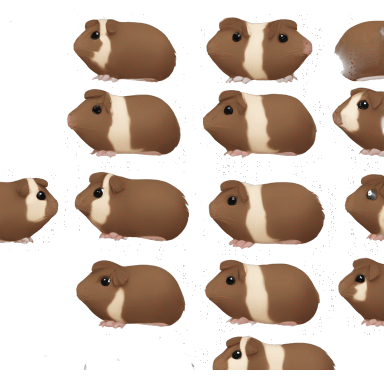 brown rosette guinea pig emoji