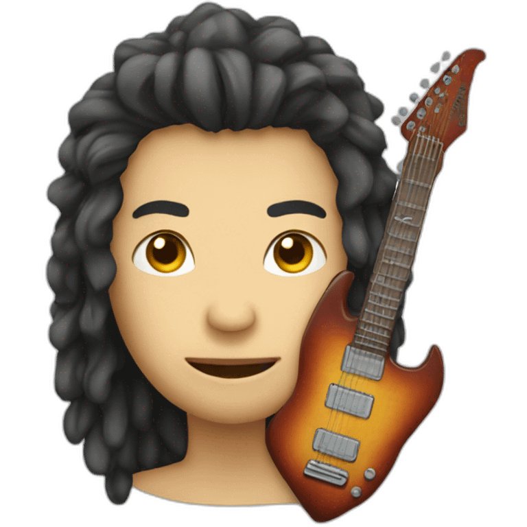 Guitare avatar face ange emoji