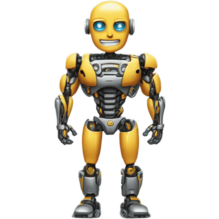 robot with 6 pack emoji