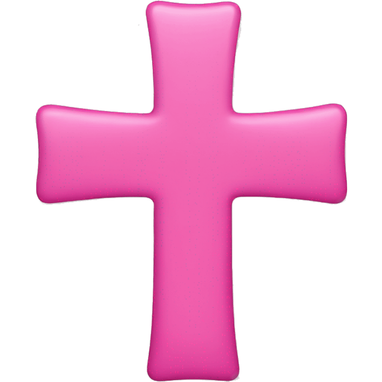 Pink cross emoji