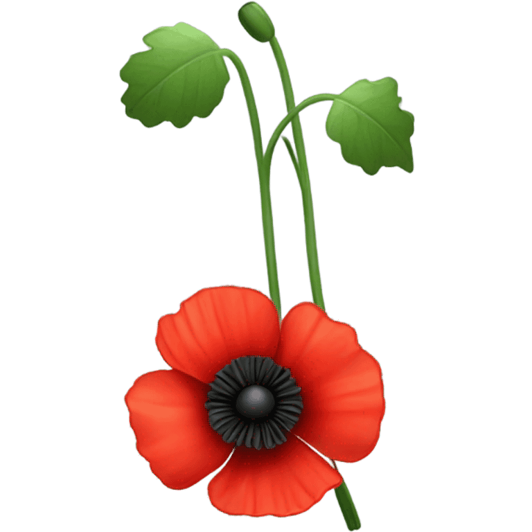 Red poppy emoji