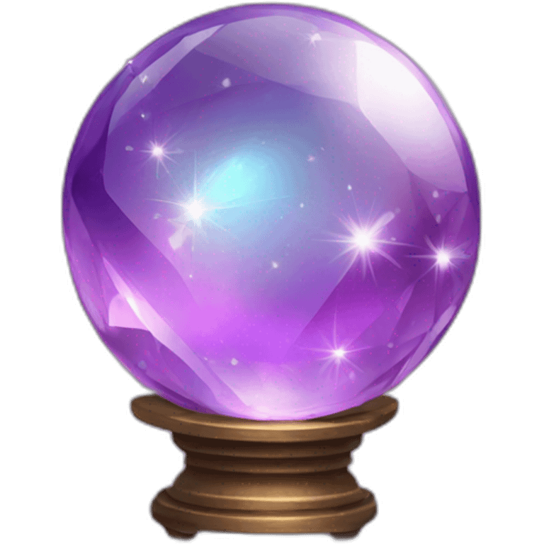 crystal ball gemstones sparkles emoji