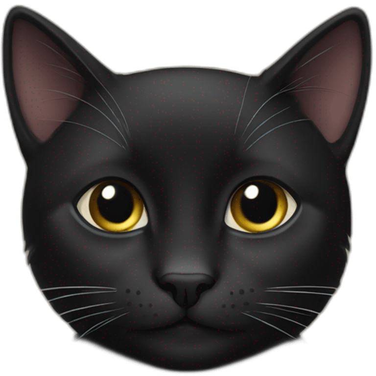 Black cat who doesn’t say thank you emoji