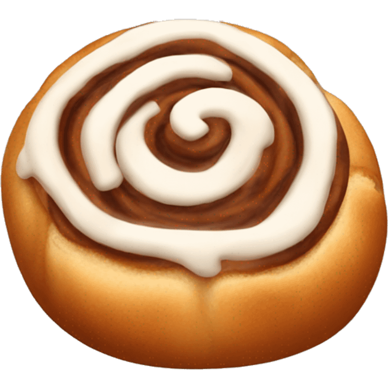 Cinnamon roll brown emoji