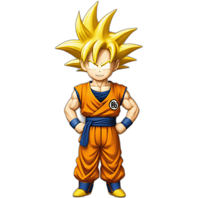 Emoji de goku feliz emoji