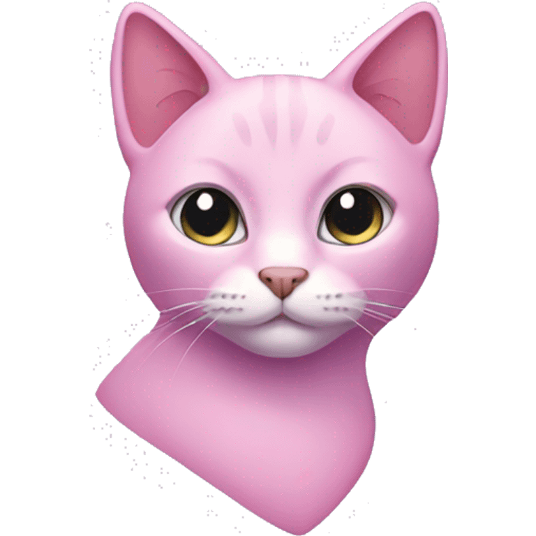 pink and lilac cat emoji