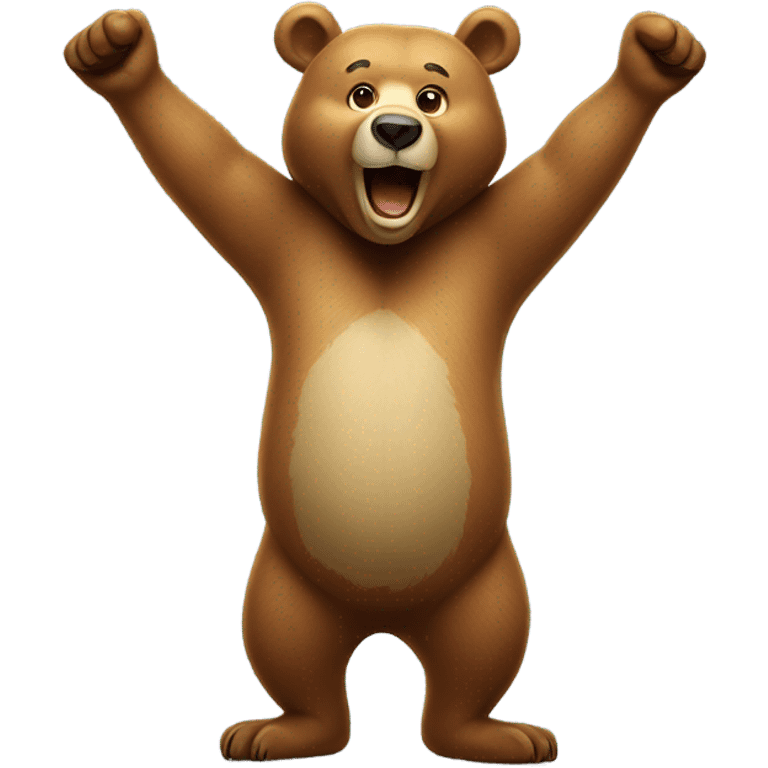 Dancing bear emoji