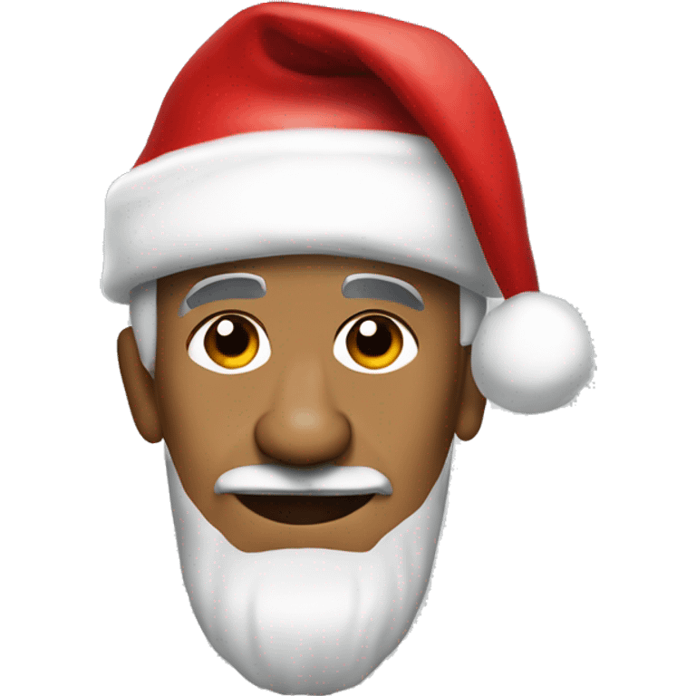 Barack Obama as santa claus emoji