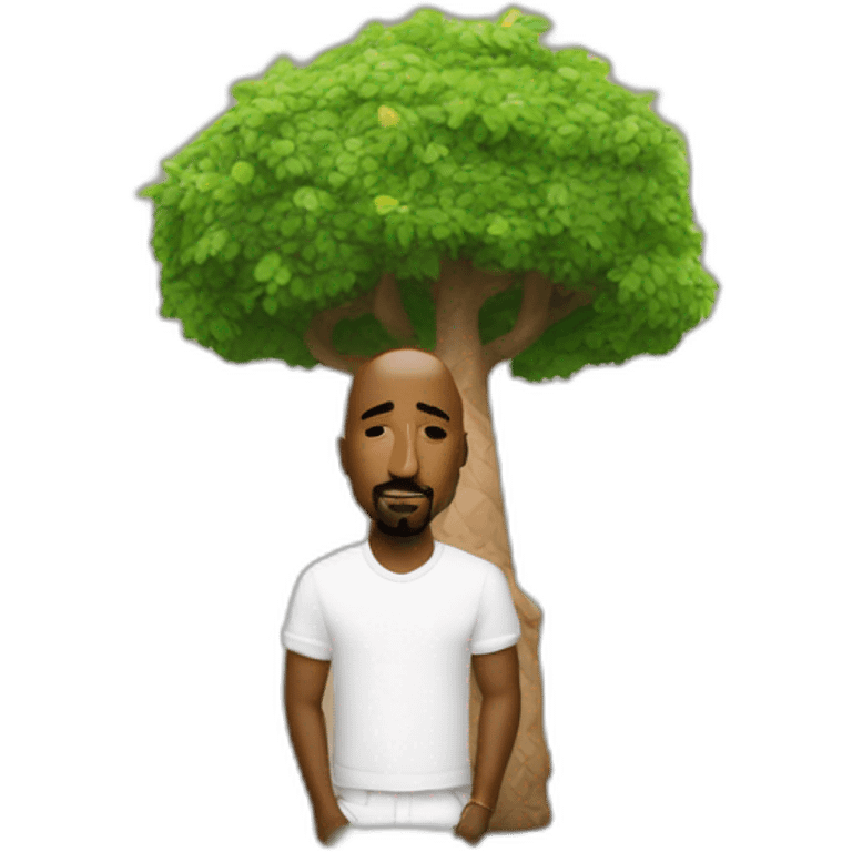 arbol en llamas con 2pac emoji