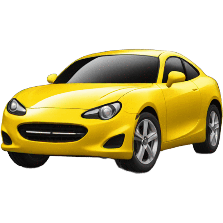 Yellow car emoji