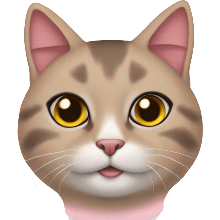 Rosa gato emoji