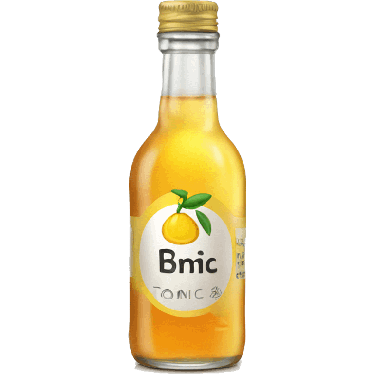 tonic bottle with label emoji