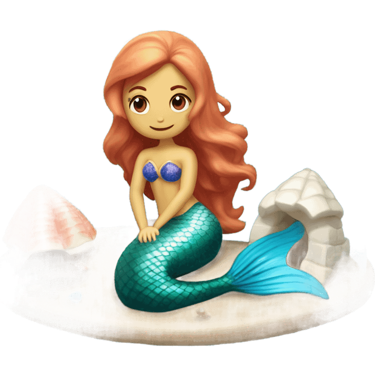 Mermaid in an igloo emoji