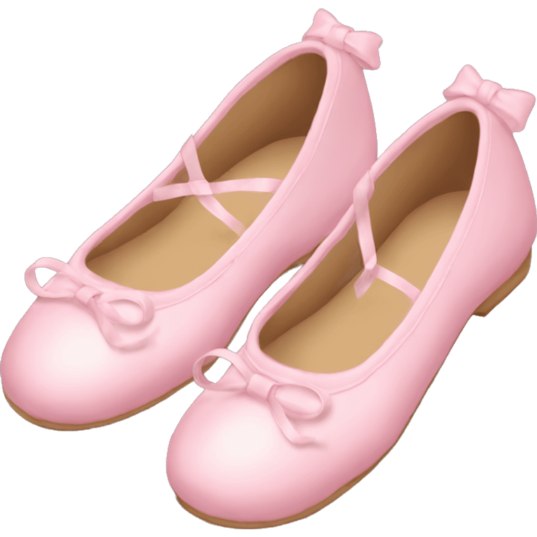 soft pink ballerina shoes emoji