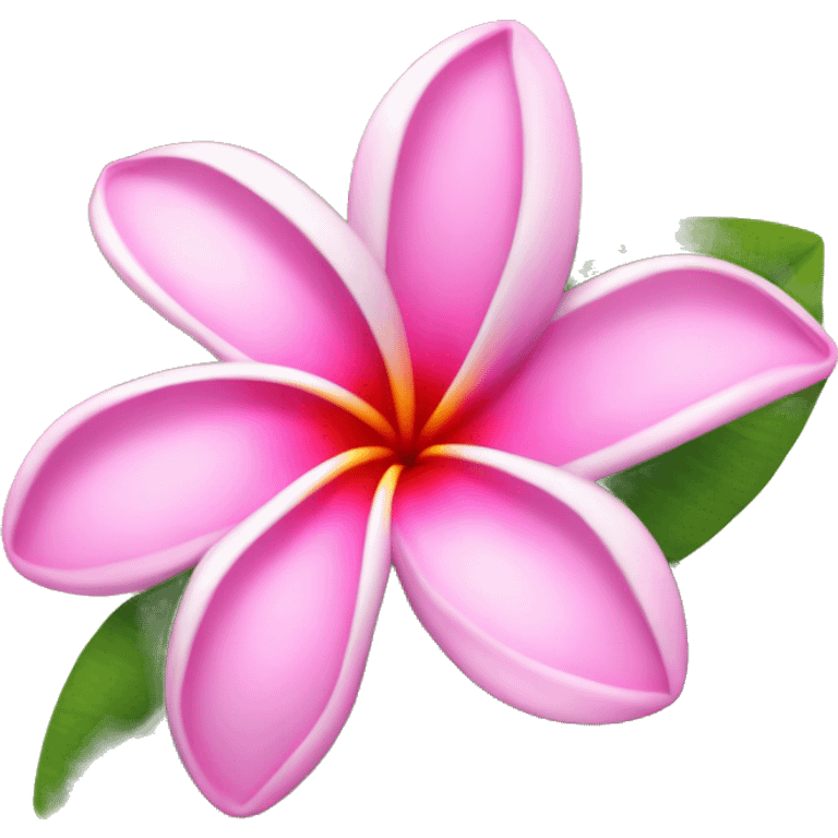 pink plumeria emoji