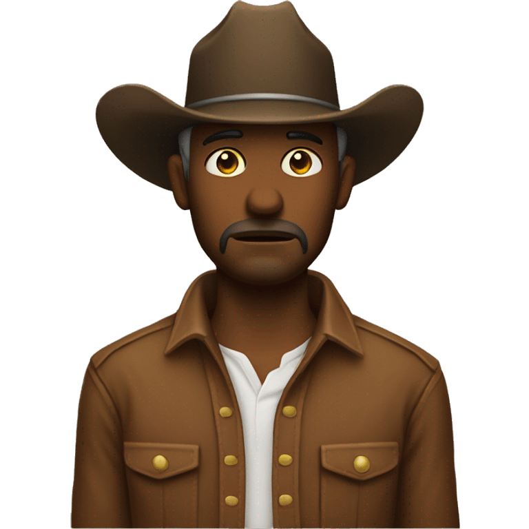 Sad cowboy emoji in the style of Apple’s emojis emoji