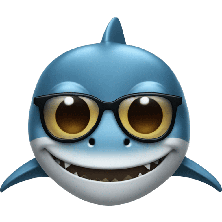 shark with glasses emoji