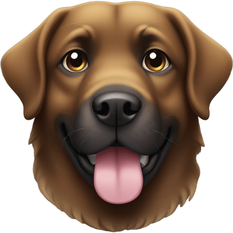 retriver black dog chubby emoji