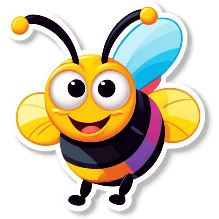 happy bee emoji