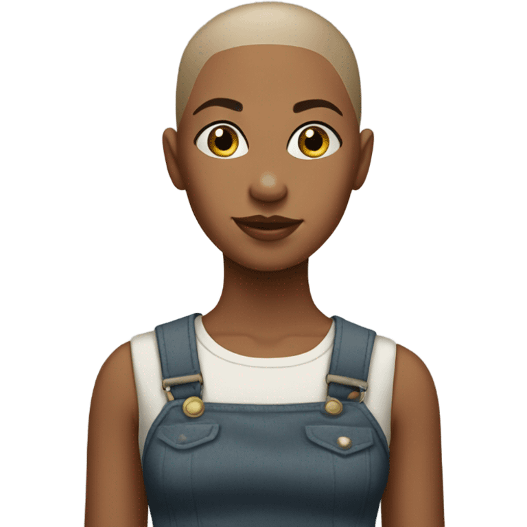 Bald girl emoji