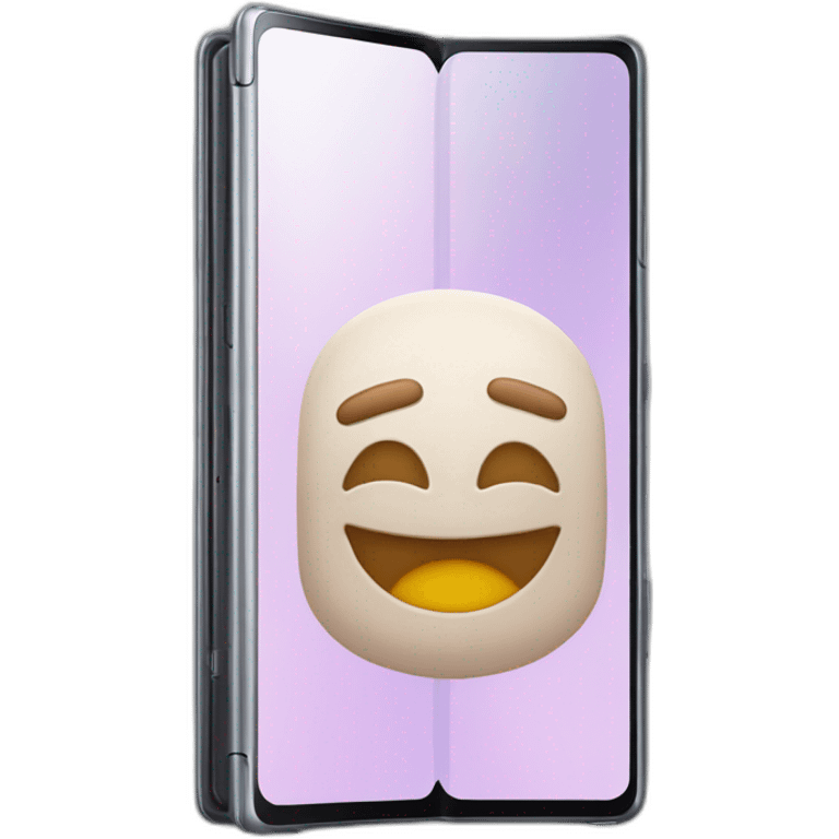 Samsung Galaxy fold android phone emoji