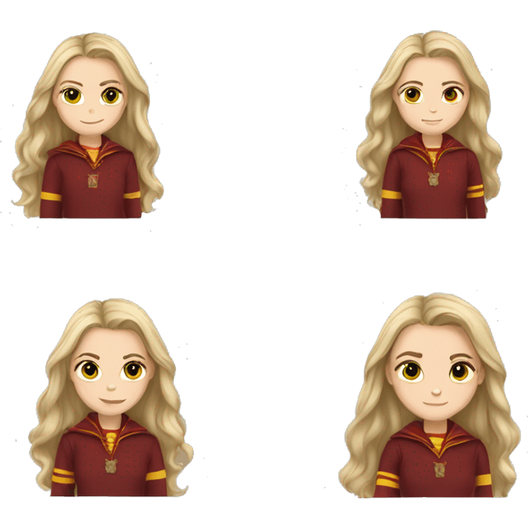 white girl gryffindor emoji