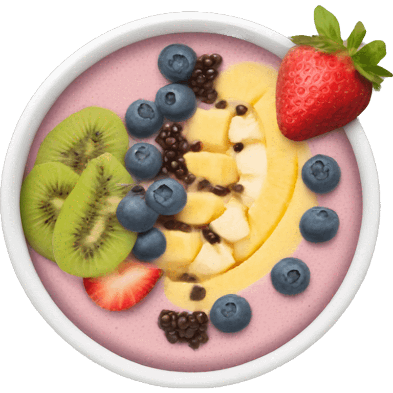 Smoothie bowl emoji