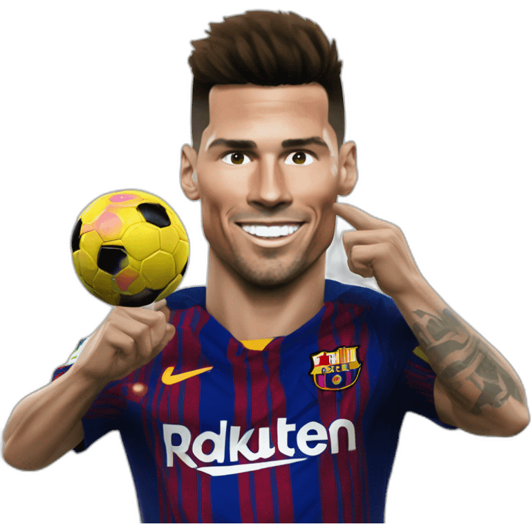 Ronaldo qui crache sur messi emoji