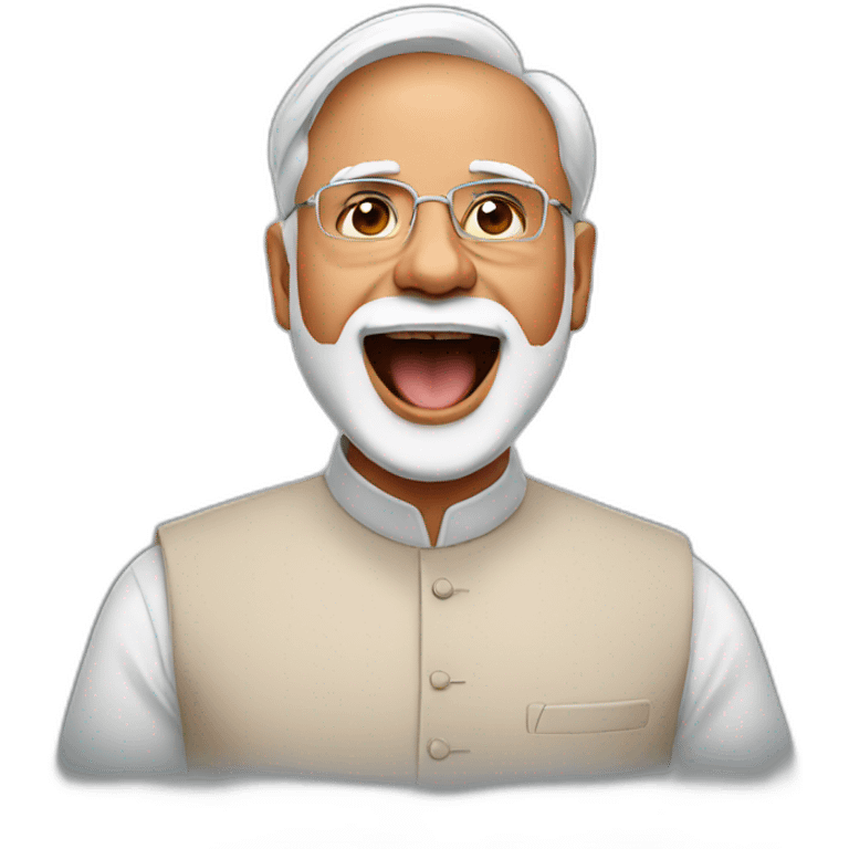 Modi singing emoji