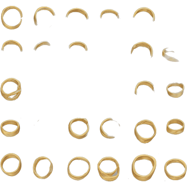 2 gold rings emoji