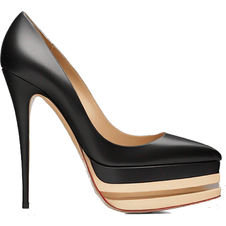 VALENTINO Tan-go PLATFORM PUMP black emoji