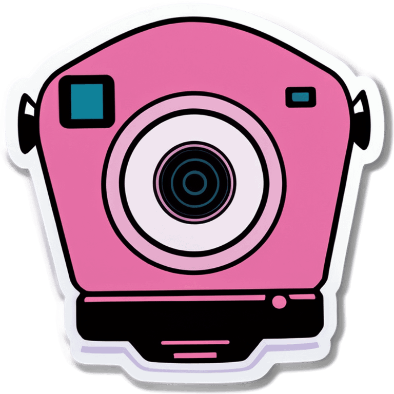 Pink camera emoji