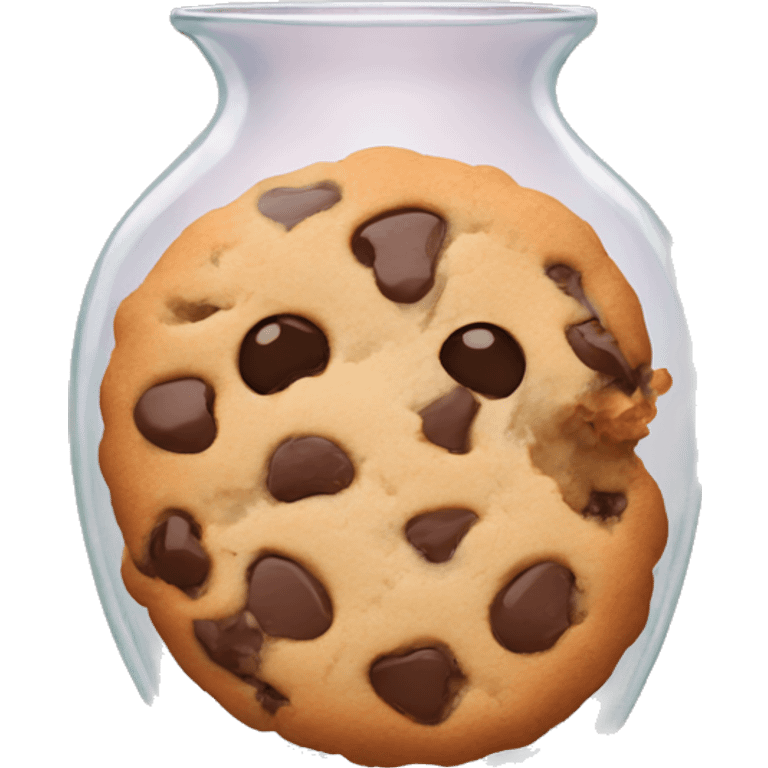 Cookies in a clear vase emoji