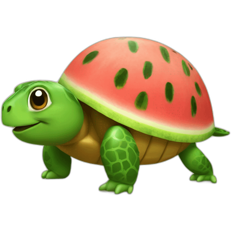 Watermelon turtle emoji