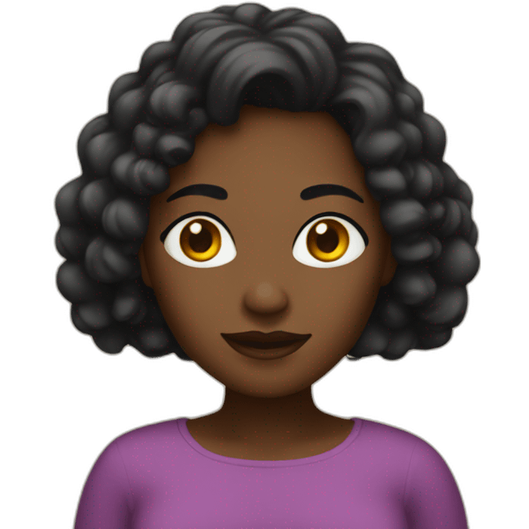 Femme noire emoji