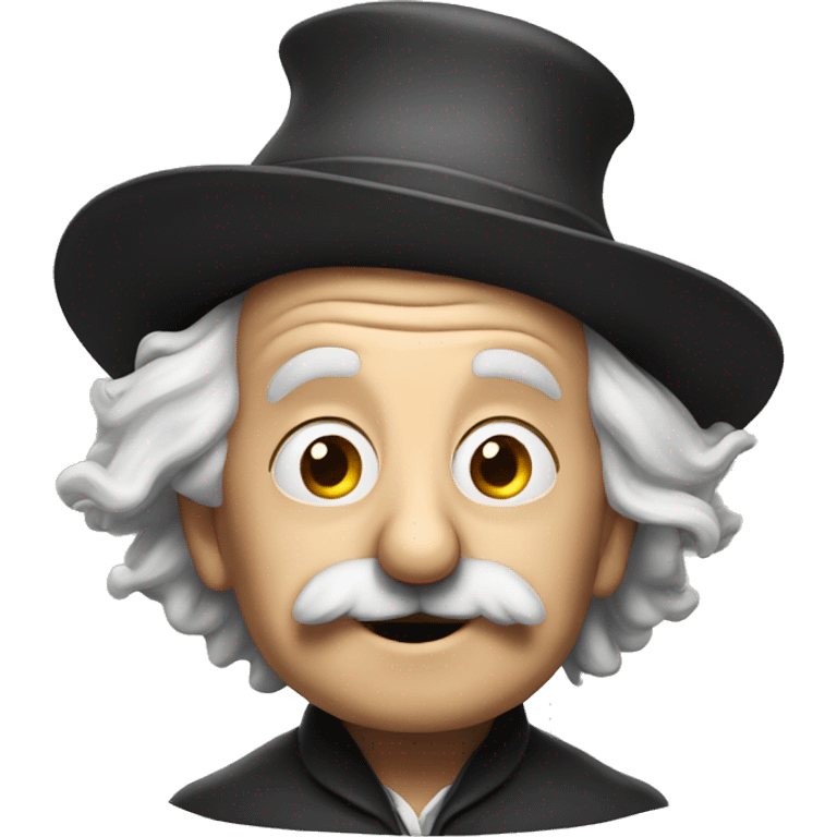 Albert Einstein in a wizard's hat emoji