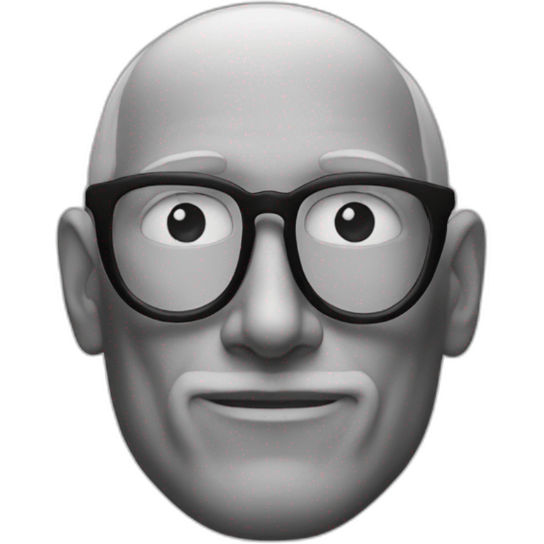 steve jobs black and white emoji