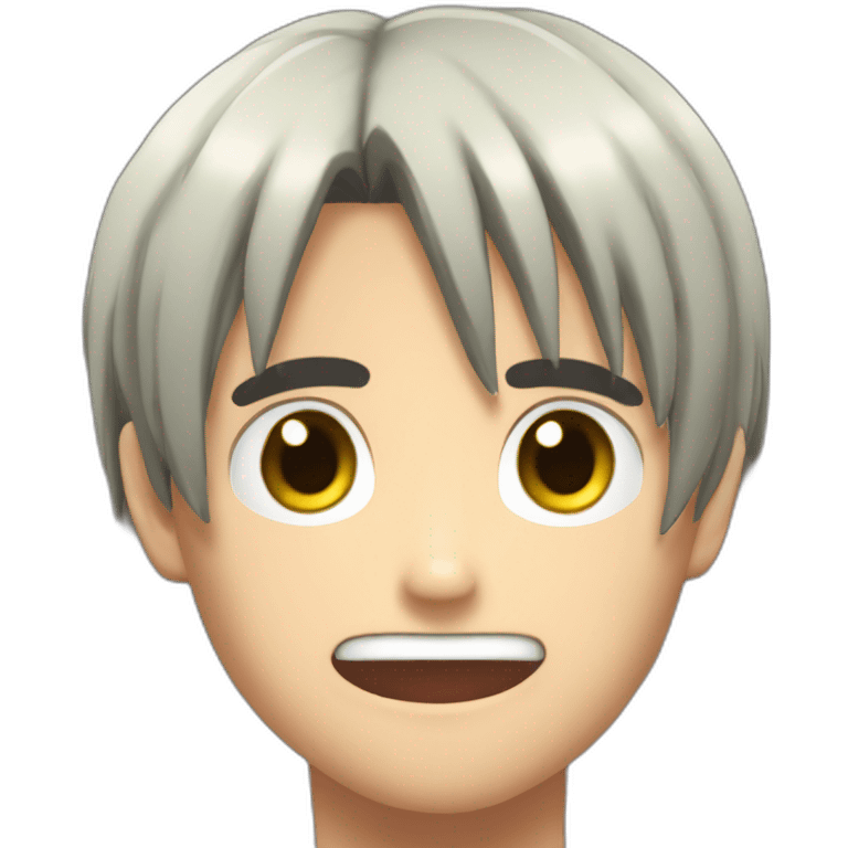 eren yeager en cit tridimensionel emoji