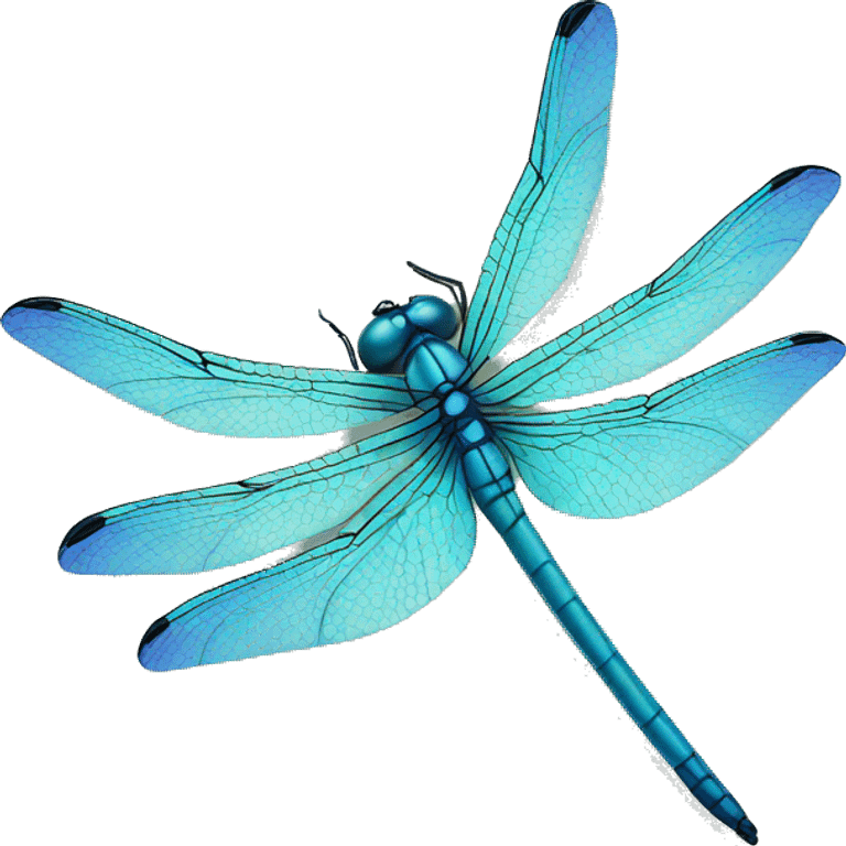 Delicate Blue dragonfly  emoji